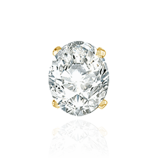 ITI NYC Four Prong Oval Tapered Settings With Pads in 14K Gold (5.00 x 3.00 mm - 16.00 x 12.00 mm)