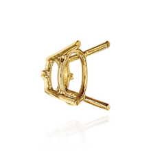 Load image into Gallery viewer, ITI NYC Four Prong Oval Wire Basket Settings With Pads in 18K Gold (5.00 x 3.00 mm - 12.00 x 10.00 mm)
