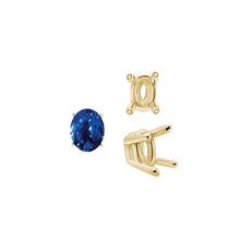 Load image into Gallery viewer, ITI NYC Four Prong Oval Wire Basket Settings in 14K Gold (3.00 x 2.00 mm - 28.00 x 18.00 mm)
