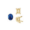 ITI NYC Four Prong Oval Wire Basket Settings in 18K Gold (3.00 x 2.00 mm - 13.00 x 9.00 mm)