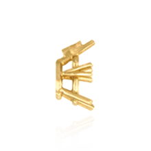 Load image into Gallery viewer, Pear Shape Illusion Settings for Two Round Stones (1 x 2.00 mm - 1 x 3.00 mm)
