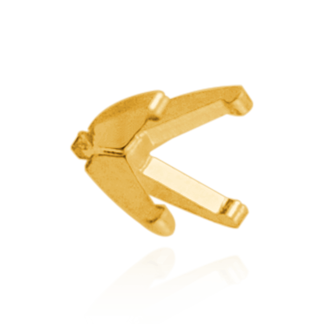 ITI NYC Four Prong Round Light and Low Tiffany Settings With Peg in 14K Gold (1.30 mm - 11.00 mm)