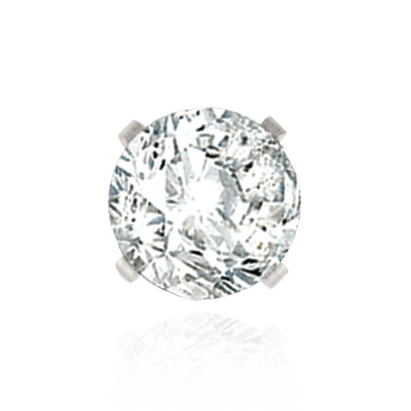 ITI NYC Four Prong Round Light and Low Tiffany Settings With Peg in 14K Gold (4.00 mm - 11.00 mm)