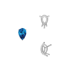 Load image into Gallery viewer, ITI NYC Five Prong Pear Shape Wire Basket Settings in 14K Gold (3.00 x 1.75 mm - 12.00 x 8.00 mm)
