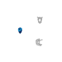 Load image into Gallery viewer, ITI NYC Five Prong Pear Shape Wire Basket Settings in 14K Gold (3.00 x 1.75 mm - 12.00 x 8.00 mm)
