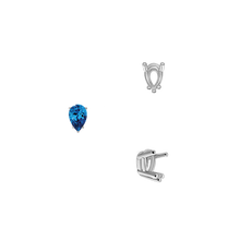 Load image into Gallery viewer, ITI NYC Five Prong Pear Shape Wire Basket Settings in 14K Gold (3.00 x 1.75 mm - 12.00 x 8.00 mm)
