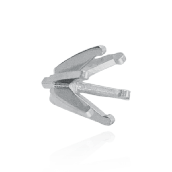 ITI NYC Six Prong Round Light and Low Tiffany Settings With Peg in Platinum (Die-Struck) (3.25 mm - 9.75 mm)