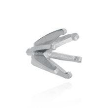 Load image into Gallery viewer, ITI NYC Six Prong Round Light and Low Tiffany Settings With Peg in Sterling Silver (Casting) (2.50 mm - 11.00 mm)
