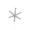 ITI NYC Six Prong Round Light and Low Tiffany Settings With Peg in Platinum (Die-Struck) (3.25 mm - 9.75 mm)