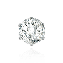 Load image into Gallery viewer, ITI NYC Six Prong Round Light and Low Tiffany Settings With Peg in Sterling Silver (Casting) (2.50 mm - 11.00 mm)
