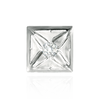 Square Plates for Round Stone with Patterned Top (7.00 mm - 8.00 mm)