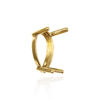 ITI NYC Four Prong Pear Shape Single Base Settings in 14K Gold (5.00 x 3.00 mm - 24.00 x 16.00 mm)