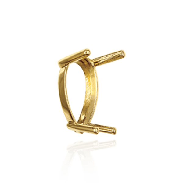 ITI NYC Four Prong Pear Shape Single Base Settings in 14K Gold (5.00 x 3.00 mm - 24.00 x 16.00 mm)
