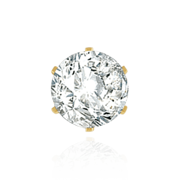 ITI NYC Six Prong Round Pearl Cup Settings in 14K Gold (3.00 mm - 10.00 mm)