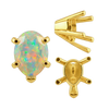 ITI NYC V-End Pear Shape Solitaire Settings in 14K Gold (5.00 x 3.00 mm - 15.00 x 9.00 mm)