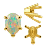 ITI NYC V-End Pear Shape Solitaire Settings in 14K Gold (5.00 x 3.00 mm - 15.00 x 9.00 mm)
