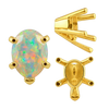 ITI NYC V-End Pear Shape Solitaire Settings in 18K Gold (7.00 x 5.00 mm - 15.00 x 9.00 mm)