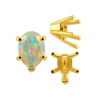 ITI NYC V-End Pear Shape Solitaire Settings in 18K Gold (7.00 x 5.00 mm - 15.00 x 9.00 mm)