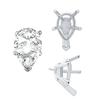 ITI NYC V-End Pear Shape Solitaire Settings With Peg in 14K Gold (5.00 x 3.00 mm - 12.00 x 8.00 mm)