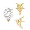ITI NYC V-End Pear Shape Solitaire Settings With Peg in 14K Gold (5.00 x 3.00 mm - 12.00 x 8.00 mm)