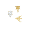 ITI NYC V-End Pear Shape Solitaire Settings With Peg in 14K Gold (5.00 x 3.00 mm - 12.00 x 8.00 mm)