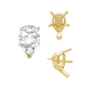 ITI NYC V-End Pear Shape Solitaire Settings With Peg in 14K Gold (5.00 x 3.00 mm - 12.00 x 8.00 mm)