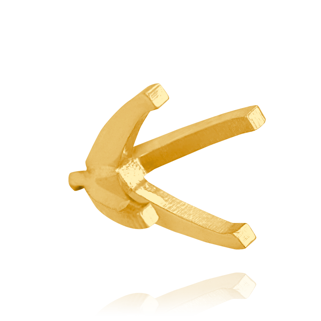 ITI NYC Four Prong Round High Tiffany Settings With Peg in 14K Gold (Casting) (3.50 mm - 11.75 mm)