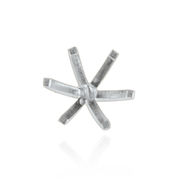 ITI NYC Six Prong Round High Tiffany Settings With Peg in Sterling Silver (Die-Struck) (3.25 mm - 8.00 mm)