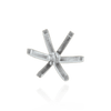 ITI NYC Six Prong Round High Tiffany Settings With Peg in Platinum (Die-Struck) (3.50 mm - 11.75 mm)