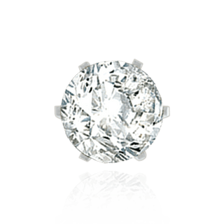 ITI NYC Six Prong Round High Tiffany Settings With Peg in Platinum (Die-Struck) (3.50 mm - 11.75 mm)