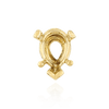 ITI NYC V-End Pear Shape Heavy Tapered Settings in 14K Gold (6.00 x 4.00 mm - 26.00 x 18.00 mm)