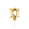 ITI NYC V-End Pear Shape Heavy Tapered Settings in 14K Gold (6.00 x 4.00 mm - 15.00 x 9.00 mm)