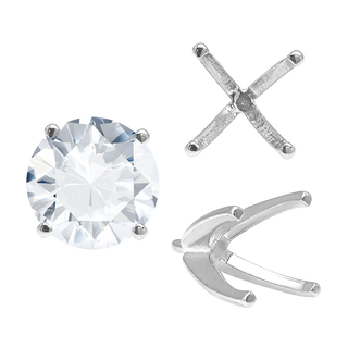 ITI NYC Four Prong Round High Tiffany Settings With Peg in 18K Gold (Casting) (4.75 mm - 9.25 mm)