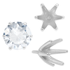 ITI NYC Six Prong Round High Tiffany Settings With Peg in 14K Gold (Casting) (3.50 mm - 11.00 mm)