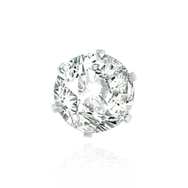 ITI NYC Six Prong Round Heavy High Tiffany Settings With Peg in Sterling Silver (Casting) (3.25 mm - 9.25 mm)