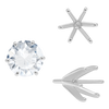 ITI NYC Six Prong Round Heavy High Tiffany Settings With Peg in Sterling Silver (Casting) (3.25 mm - 9.25 mm)