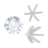 ITI NYC Six Prong Round Heavy High Tiffany Settings With Peg in Sterling Silver (Casting) (3.25 mm - 9.25 mm)