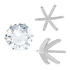 ITI NYC Six Prong Round Heavy High Tiffany Settings With Peg in Sterling Silver (Casting) (3.25 mm - 9.25 mm)