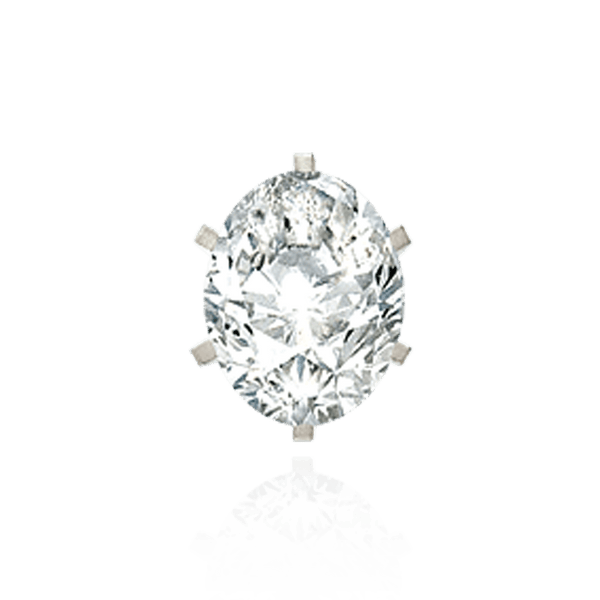 ITI NYC Six Prong Oval Solitaire Settings With Peg in 14K Gold (5.50 mm x 3.50 mm - 12.00 x 10.00 mm)