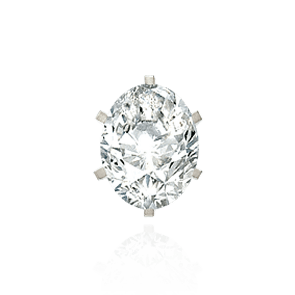 ITI NYC Six Prong Oval Solitaire Settings With Peg in Platinum (6.00 x 4.00 mm - 9.00 x 7.00 mm)