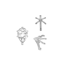 Load image into Gallery viewer, ITI NYC Six Prong Pear Shape Tiffany Settings With Peg in 14K Gold (3.00 x 1.75 mm - 15.00 x 9.00 mm)
