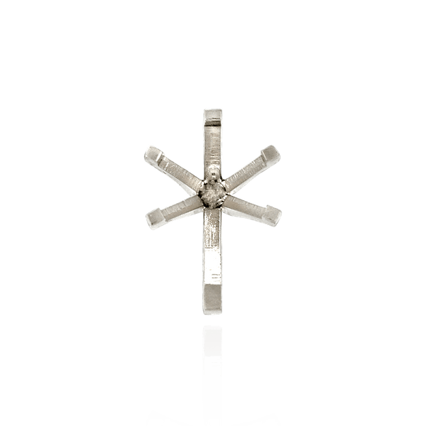 ITI NYC Six Prong Pear Shape Tiffany Settings With Peg in 18K Gold (4.25 x 2.50 mm - 9.75 x 6.50 mm)