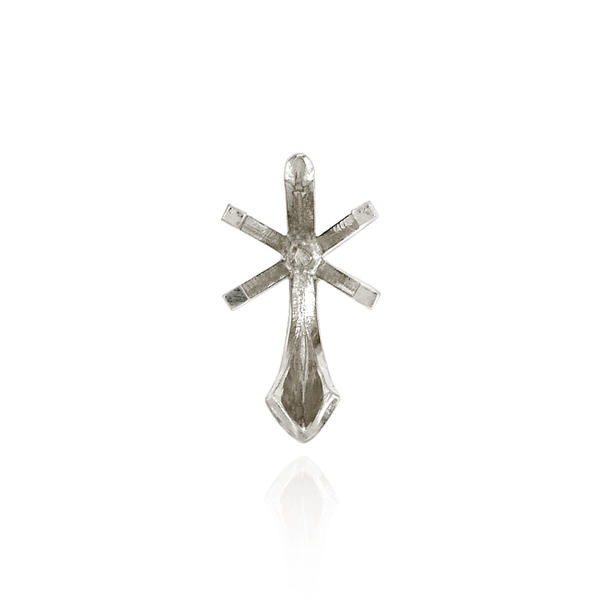 ITI NYC V-End Pear Shape Tiffany Settings With Peg in 14K Gold (4.50 x 2.75 mm - 9.75 x 6.50 mm)