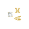 ITI NYC V-End Emerald Shape Solitaire Settings With Peg in 14K Gold (4.50 x 3.50 mm - 8.50 x 7.00 mm)