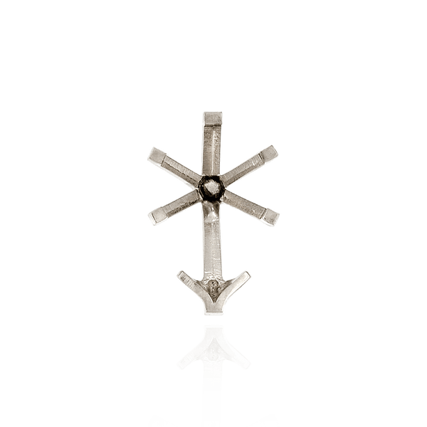 ITI NYC V-End Pear Shape Tiffany Settings With Peg in 14K Gold (4.50 x 2.75 mm - 11.75 x 7.75 mm)