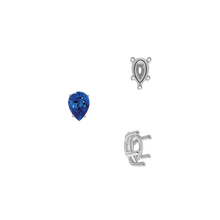 Load image into Gallery viewer, ITI NYC Five Prong Pear Shape Tapered Base Wire Basket Settings in 14K Gold (5.00 x 3.00 mm - 19.00 x 13.00 mm)
