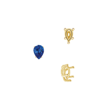 Load image into Gallery viewer, ITI NYC Five Prong Pear Shape Tapered Base Wire Basket Settings in 14K Gold (5.00 x 3.00 mm - 19.00 x 13.00 mm)
