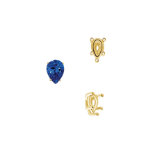 Load image into Gallery viewer, ITI NYC Five Prong Pear Shape Tapered Base Wire Basket Settings in 14K Gold (5.00 x 3.00 mm - 19.00 x 13.00 mm)
