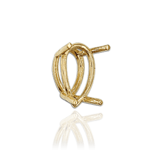 ITI NYC Four Prong Pear Shape Wire Basket Settings in 14K Gold (4.25 x 2.50 mm - 22.00 x 14.00 mm)