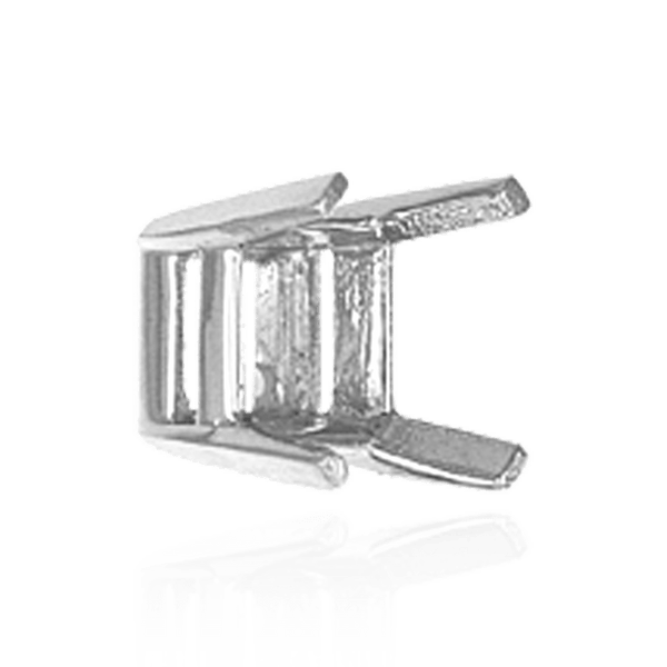 ITI NYC Four Prong Square Heavy Wire Basket Settings in 14K Gold (2.00 mm - 12.50 mm)